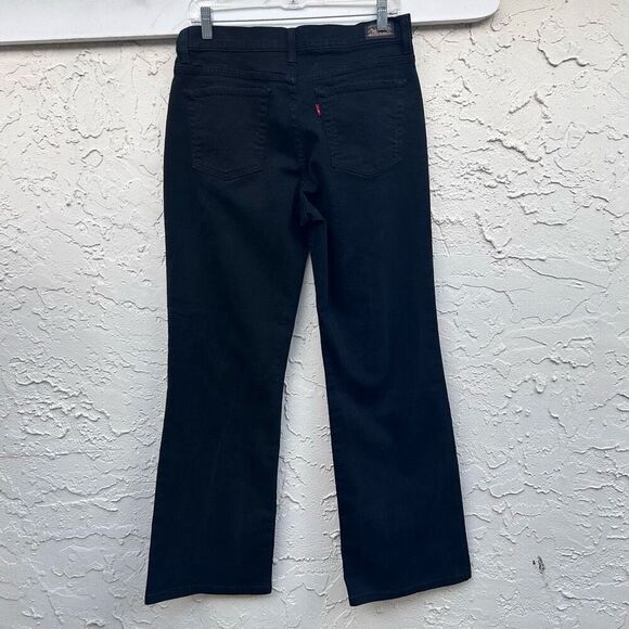 Levi's Strauss Jeans Women's Size 14 Black Perfectly Slimming Boot Cut 512 - Picture 13 of 13